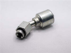 Hydraulic Fitting, 1/2&quot;X1/2&quot; Female Jic  45Deg