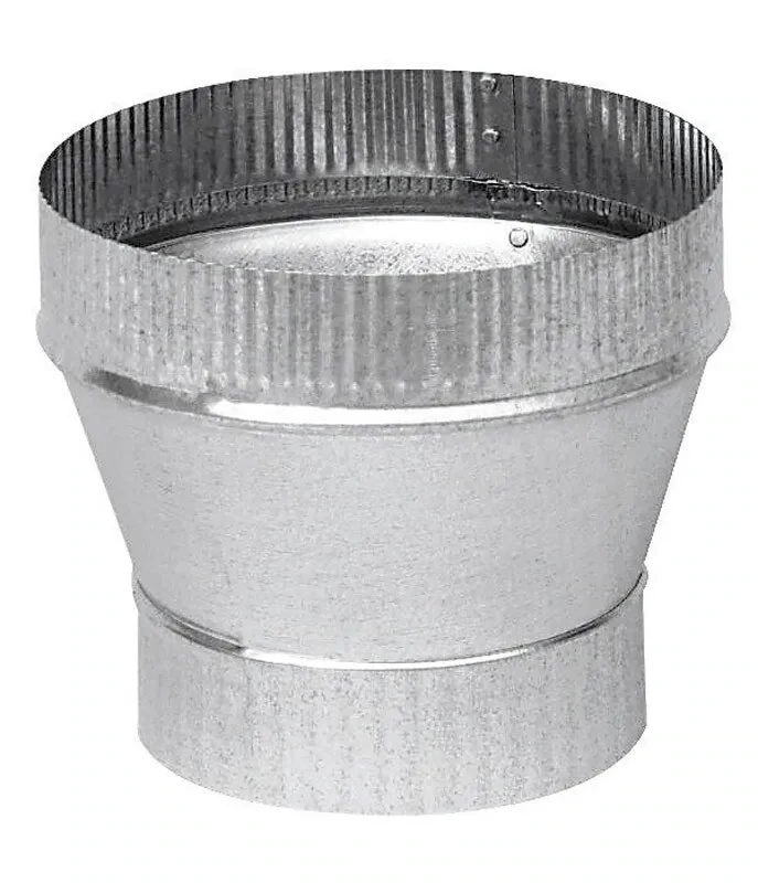 Stove Pipe Tapered Reducer, 7&quot;Crimp X 6&quot;