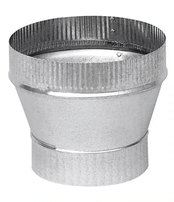 Stove Pipe Tapered Reducer, 7&quot;Crimp X 6&quot;