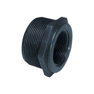 Poly Reducer Bushing, 1-1/2&quot;X1-1/4&quot;