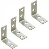 National Hardware N113-134 Corner Brace, 1-1/2X5/8&quot; Znc Pltd  4Pk