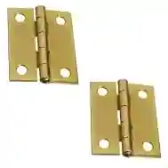 National Hardware N146-175 Narrow Hinges, 2&quot; Brass