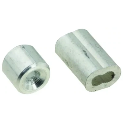National N830-350 Aluminum Cable Ferrule/Stop, 1/16&quot; 2Pk