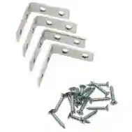 National Hardware N113-308 Corner Brace, 2&quot;X5/8&quot; Znc Pltd  4Pk