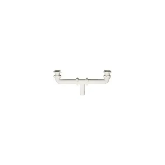 PlumbPak PP930W White Plastic Center Waste Outlet