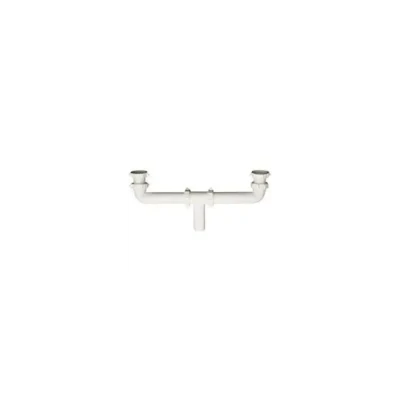 PlumbPak PP930W White Plastic Center Waste Outlet