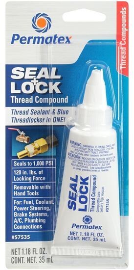 Permatex 57535 Seal &amp; Lock Thread Compound, 1.18oz