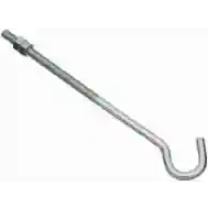 National Hardware N221-705 Hook Bolt, 3/8&quot;X10&quot; Zinc  135Lb WLL