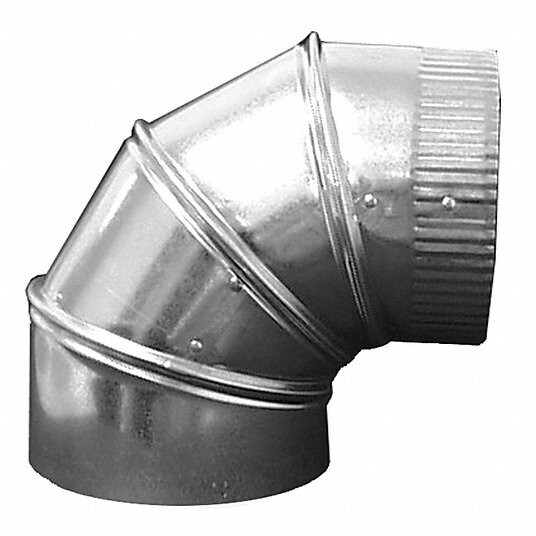 SS Stove Pipe Ell, 6&quot;