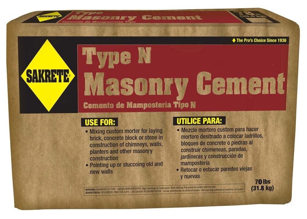 Type N Masonry Cement, 70Lb