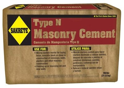 Type N Masonry Cement, 70Lb