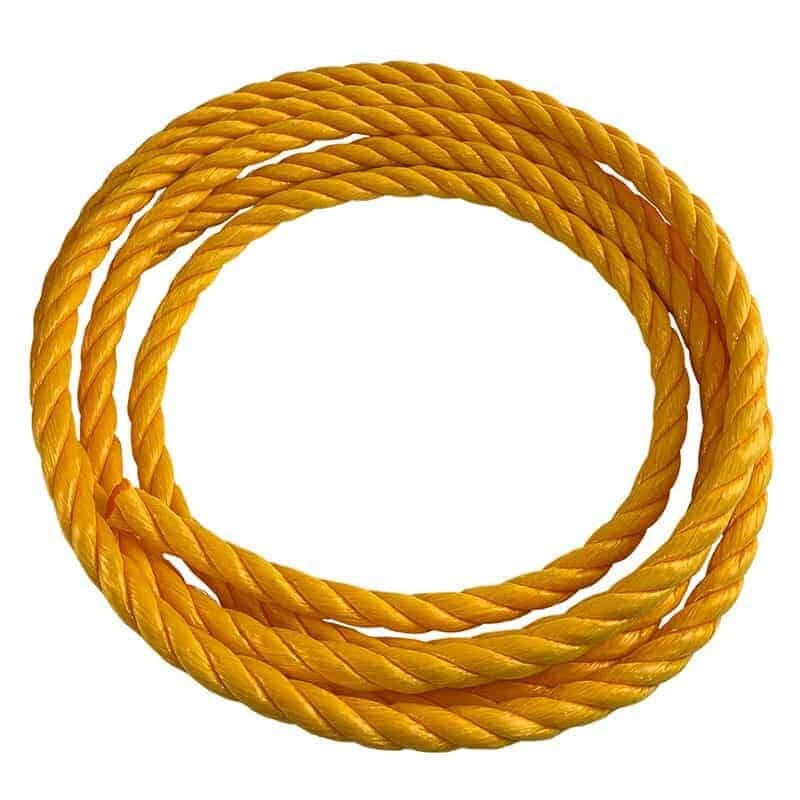 Yellow Twisted Poly Rope, 5/8&quot;