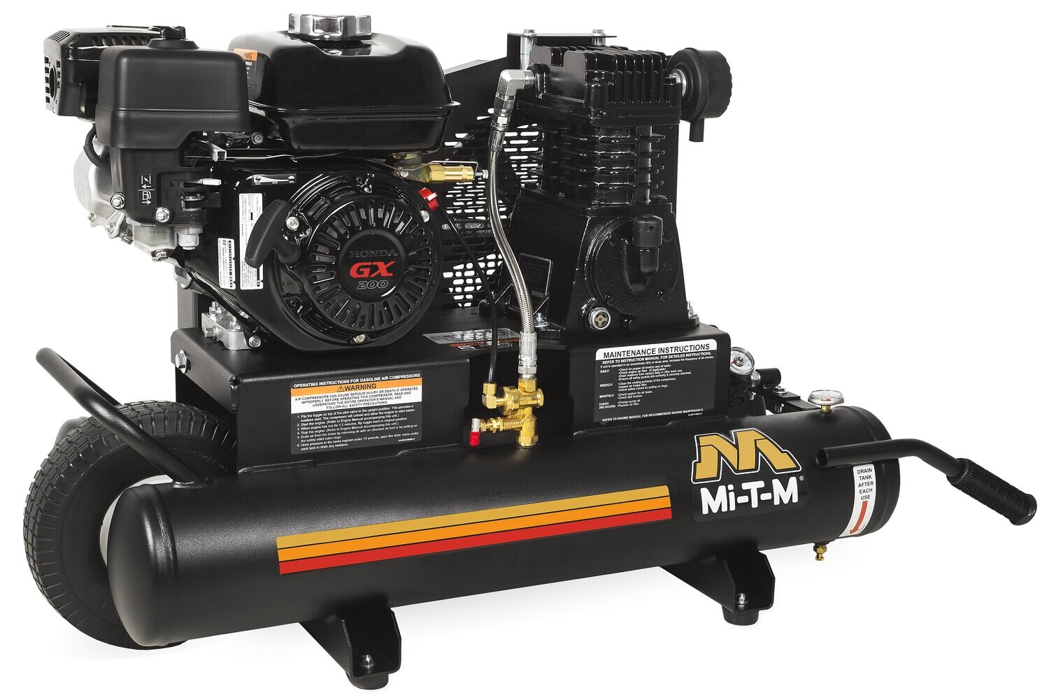 Mi-T-M Air Compressor, 8Gal Honda Engine