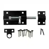 National Hardware N152-121 Pad-Lock Barrel Bolt, 5&quot; Black