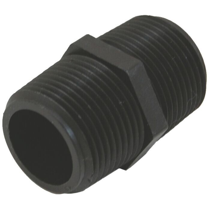 Poly Pipe Nipple, 1&quot;XClose