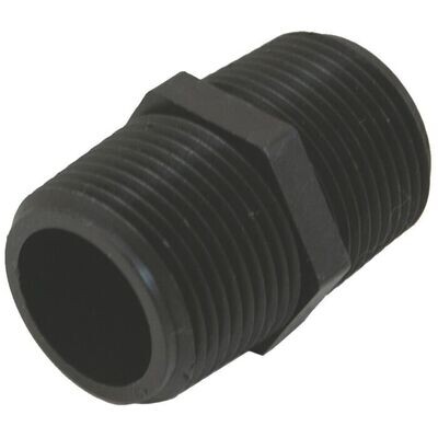 Poly Pipe Nipple, 1&quot;XClose