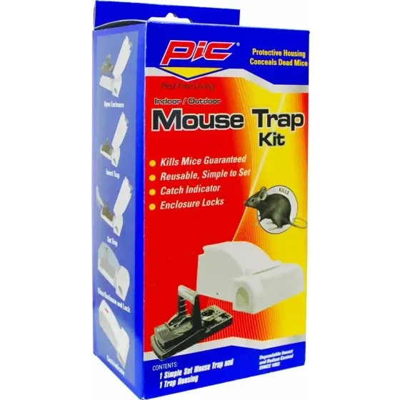 PIC MTK Indoor/Outdoor Plastic Covered Mouse Trap
