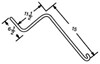 OT-1 Wheel Rake Tooth, 6-1/2&quot;X11-1/2&quot;X15&quot;