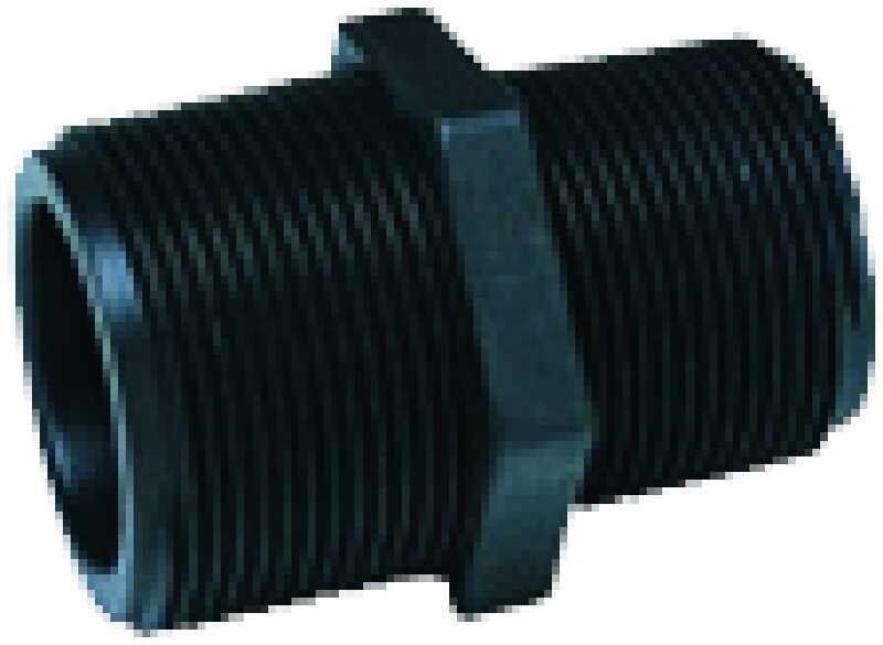 Poly Reducer Nipple, 1-1/2&quot;X1-1/4&quot;