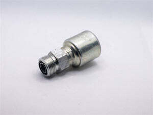 Hydraulic Fitting, 3/8"X1/2" Male Flat Face O-Ring Swivel