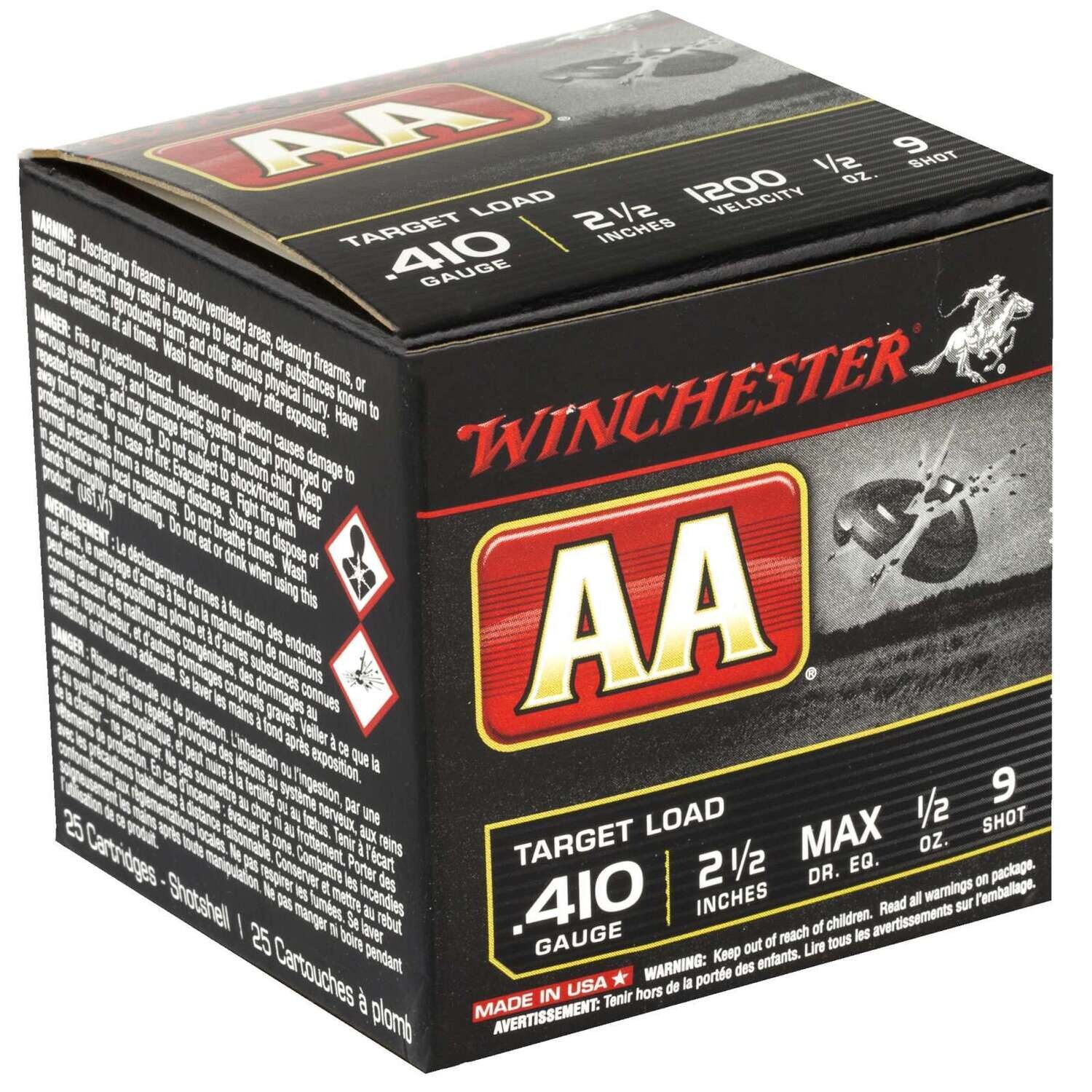 Winchester AA .410 2-1/2&quot; 9-Shot Ammo