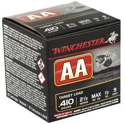 Winchester AA .410 2-1/2&quot; 9-Shot Ammo