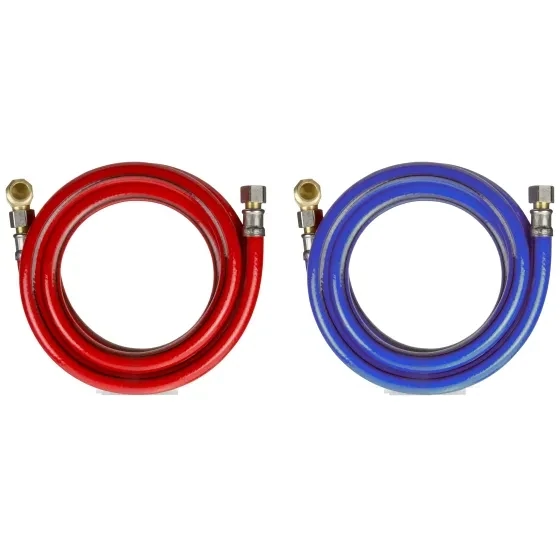 PlumbPak PP850-22 Red/Blue PVC 800PSI Wash Machine Hose