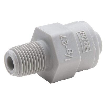 Push Connect Male Adaptor, 1/4&quot;X3/8&quot;MPT