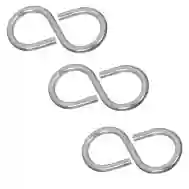 National Hardware N121-277 809 Closed S-Hooks Zinc Pltd