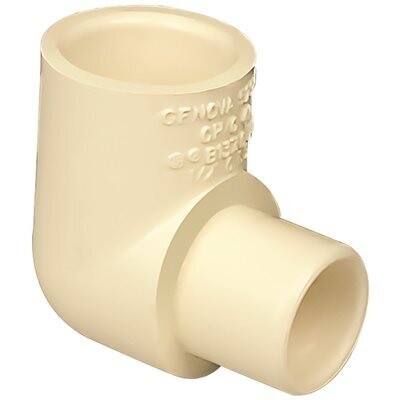 NIBCO T00130D CPVC Street Ell, 1/2&quot;