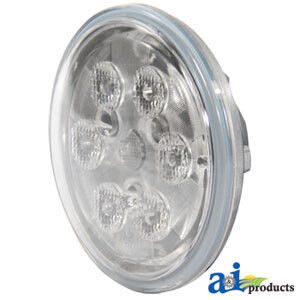 Round LED Sealed Beam Replacement, Flood Pattern, 1440Lm