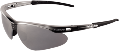Stinger Sunglasses, Silver Mirror/Shiny Black to Silver