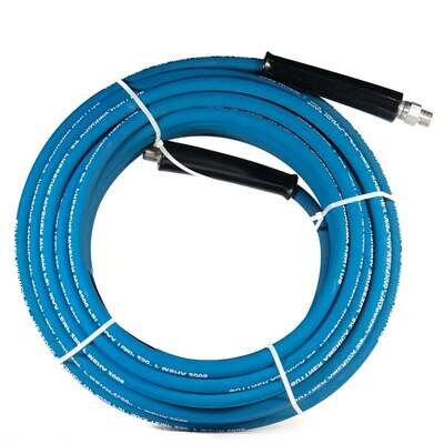 Suttner Pressure Washer Hose, Blue, 3/8&quot;X100Ft,  3/8MPT X 3/8MPX, -15°-250°F,  4000PSI