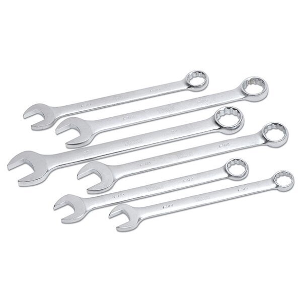 Jumbo Combination Wrench Set, 2-5/16, 2-3/8, 2-7/16&quot;, 2-1/2&quot;