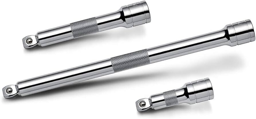 Wobble Socket Extension Set, 1/2Dr X 3&quot;, 6&quot; &amp; 10&quot;