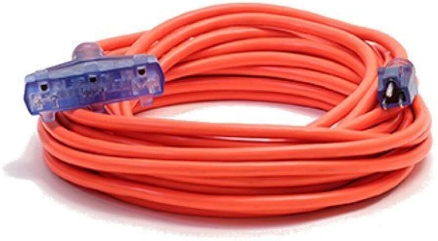 Orange Pro-Style Extension Cord, 12/3X50&#39;  w/Tri-Tap