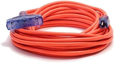Orange Pro-Style Extension Cord, 12/3X50&#39;  w/Tri-Tap
