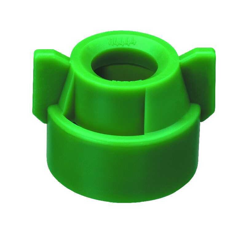 QJ Round Bore Nozzle Cap, Green (No Gasket)