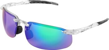 Swordfish Sunglasses, Green Mirror/Crystal Clear