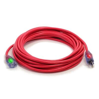 Red Pro-Style Extension Cord, 12/3X50Ft