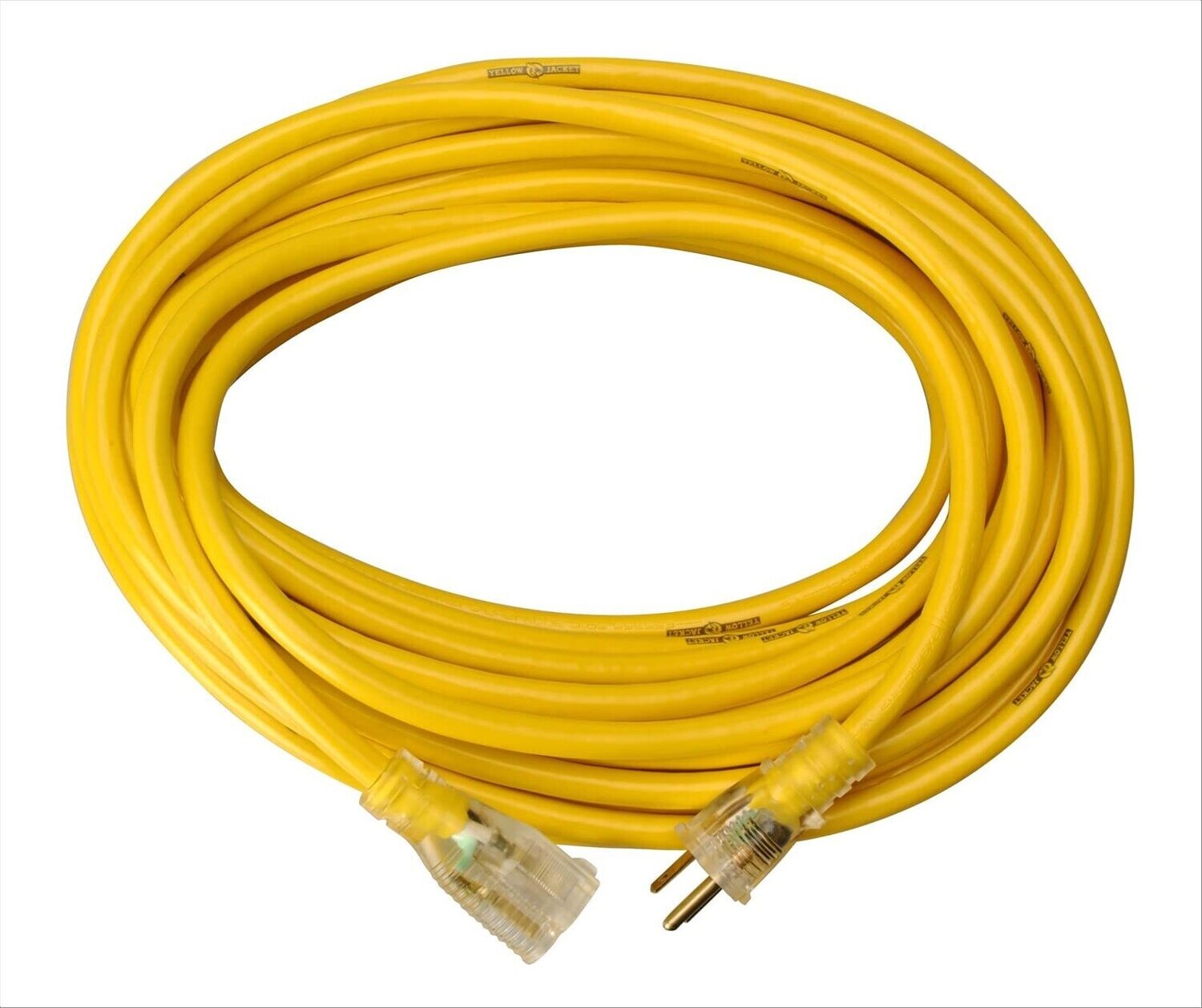 Yellow 12/3 Extension Cord, 75Ft