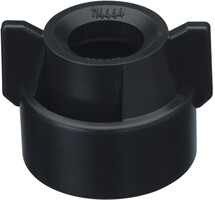 QJ Round Bore Nozzle Cap, Black