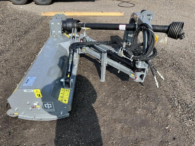 IronCraft FRF Standard Duty Offset Ditch Bank Flail Mower w/Hammers, 63&quot; Working Width