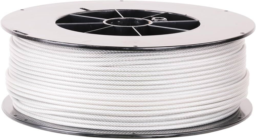 Vinyl Coated Cable, 1/8&quot;x500&#39;