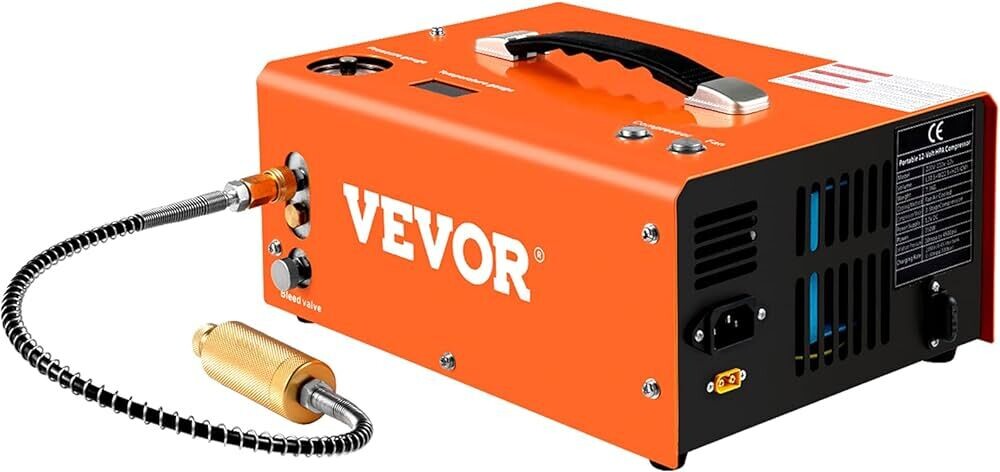 Vevor BI-ZTYJ-2861 PCP Gun Air Compressor, 4500PSI, 12V DC or 110V/120V AC