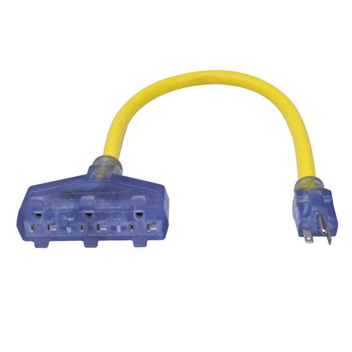 Pro Glo Tri-Tap Adaptor, 14/3 2Ft