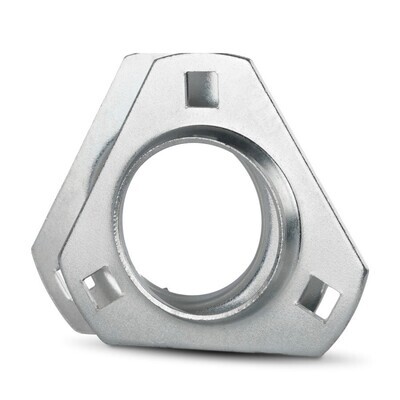 Pressed Steel Flangettes, Triangle   40MM Bore