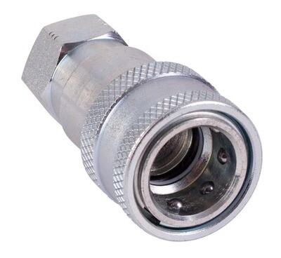 ISO Hydraulic Coupler, 1/4&quot; Body X 1/4&quot;FPT