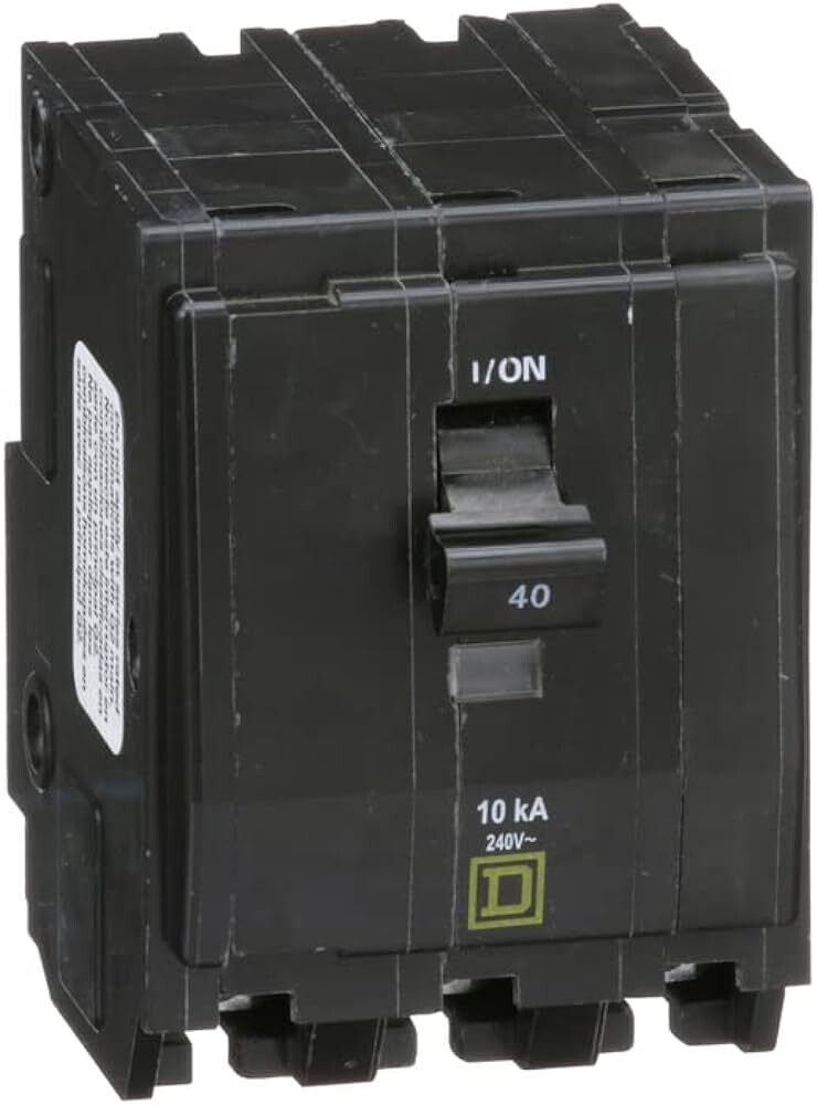 Square D QO Circuit Breaker, 3-PH 40A