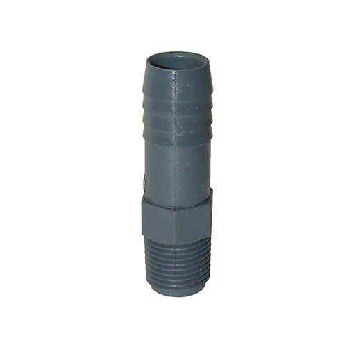 Poly Male Insert Adaptor, 1/2&quot;x3/4&quot;